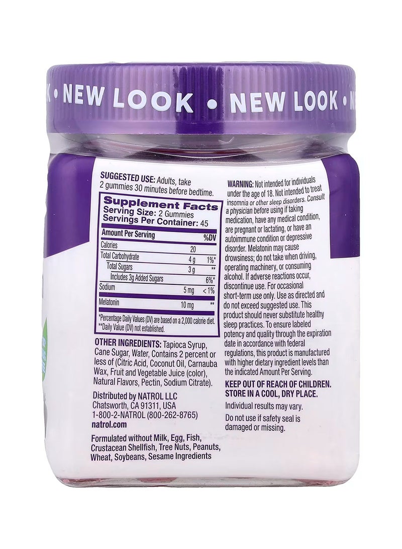 ناترول، ميلاتونين، فراولة، 10 مجم، 90 علكة - Image 2